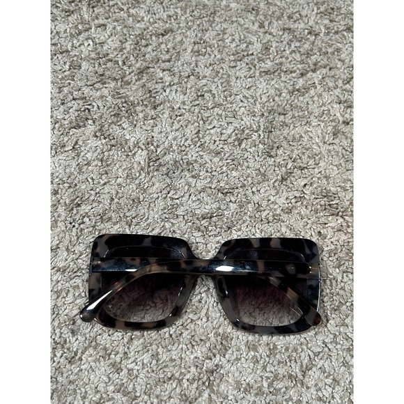 Oversized Big Huge Square Leopard Tortoise Print Sunglasses‎ UV Protection - Picture 2 of 6